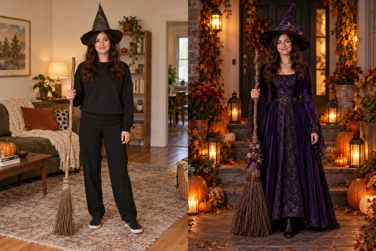 AI-Generated Example: witch source illustration